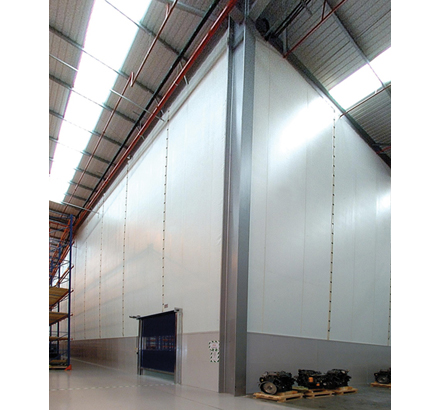 Flexiwall incorporated with Anchorwall Steel partitioning Flexiwall incorporated with Anchorwall Steel partitioning
