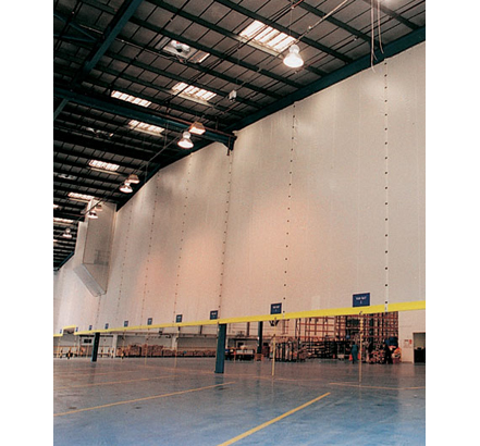 Flexiwall partitions loading area and main storage Flexiwall partitions loading area and main storage