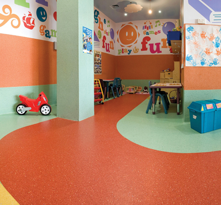 Polyflor Mystique PUR, Munchkinland play centre, Australia Polyflor Mystique PUR, Munchkinland play centre, Australia