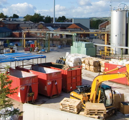 Recycling at Polyflor site Recycling at Polyflor site