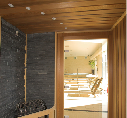 Feature wall and lights Feature wall and lights