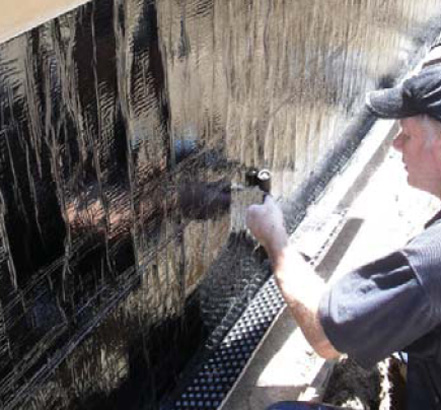 Wallbarn Pro-Seal Waterproofing Being Prepared Wallbarn Pro-Seal Waterproofing Being Prepared