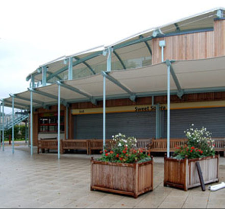 CTF-System, covered walkway application CTF-System, covered walkway application