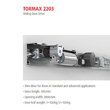 TORMAX 2203 sliding door operator