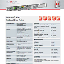 iMotion 2301 sliding door drive