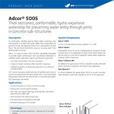 Adcor 500S product data