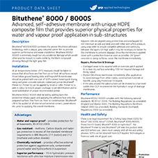 Bituthene 8000/8000S product data