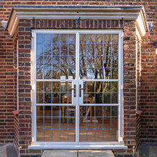 Beautiful new Brooking leaded light steel windows for family home