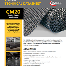 CM20 Cavity Drain Membrane Datasheet