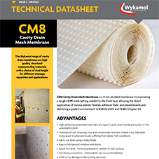 CM8 Cavity Drain Mesh Membrane Datasheet