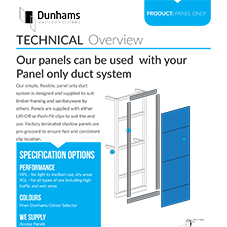 Panel only duct system