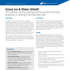 Grace Ice & Water Shield product data