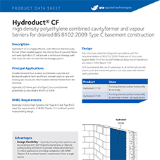Hydroduct CF product data