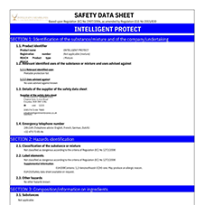 Intelligent Protect safety data sheet