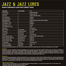 Jazz & Jazz Lines Tech Sheet