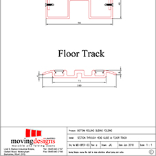 Kudos Section through head guide & floor track