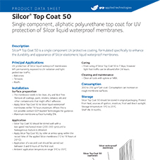 Silcor Top Coat 50 product data