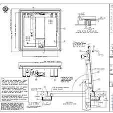 Fire Rated Floor Door Submittal Drawing