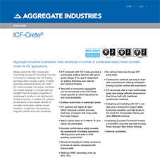 ICF-Crete™ Tech Data Sheet