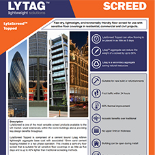 LytaScreed topped Tech Data Sheet