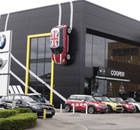 Sleek modern façade for Cooper BMW/Mini premises