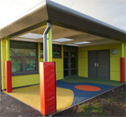 Rainscreen cladding panels at Valley Infants School