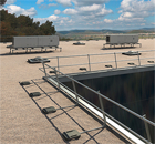 Aluminium roof edge protection systems