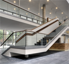 Simple all-glass balustrades