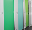 Colourful cubicles for Caravan Park