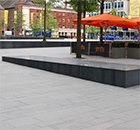 Granite water features for Hardman Square