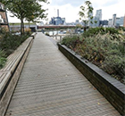Gripsure supplies boardwalk jetty for Canary Wharf