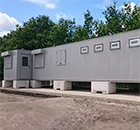 Modular building for recycling depot