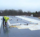 Flat roofing fastening system from EJOT