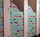 Vinyl Decal cubicles at Links primary