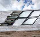 Low roofline installation window option