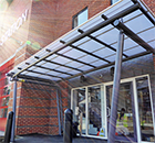 Entrance canopy for new fire station