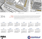 Limited edition contour 2016 wall calendar