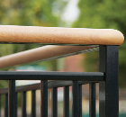Sapphire low maintenance wood-effect handrails