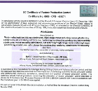 BASF holds an EC Certificate of Factory Production Control BASF holds an EC Certificate of Factory Production Control