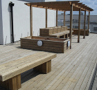 Timber decking using TD supports, Genesis Homes, London