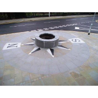 Forest of Dean supply bespoke stone compass to Blaenau Gwent Council