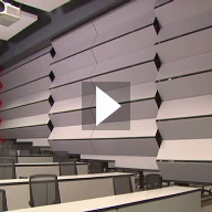Skyfold Classic moving wall system at NIU
