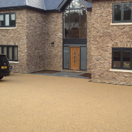 Cuffley Eco Home surrounded by  SuDS compliant surfacing
