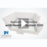 Newton System 500 Basement Waterproofing Video