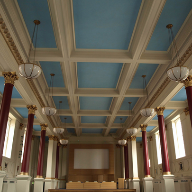 Pigmented acoustic plaster used at BMA Head Office