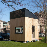 Vincent Timber provides eco-friendly English Sweet Chestnut cladding for the Cube
