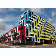 Vibrant student accommodation makes a statement with Trespa panels