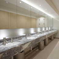 Glassolutions delivers washroom makeover with backpainted glass