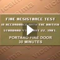 Vicaima Fire Doors - Fire Resistant Test