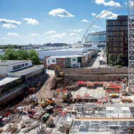 Watertight concrete basement for luxury Wembley development
